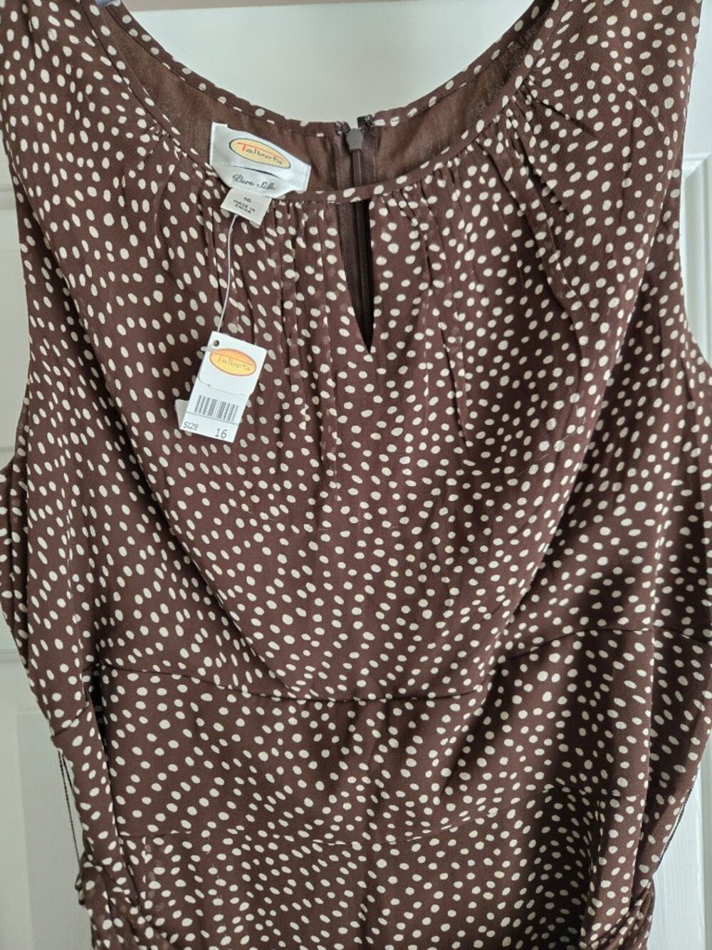 NWT Talbots Silk Dress Sz 16 - Picture 2 of 9